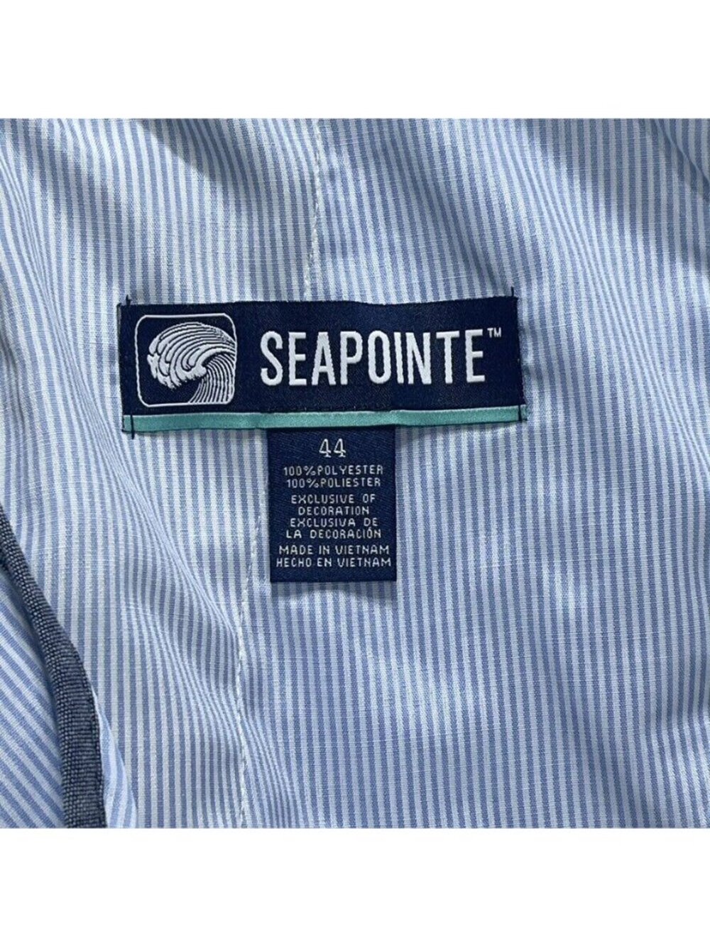 Seapointe Mens Khaki Shorts Size 44 Polyester - Picture 4 of 7